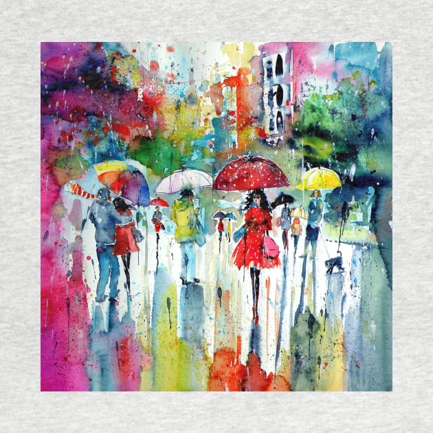 Rain, colours, people by kovacsannabrigi